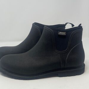 BOGS Men's Black Ankle Rain Boots
